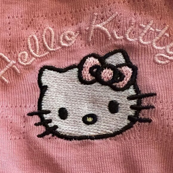 HELLO KITTY WIDE LEG LOUNGE PANTS PJ PANTS - SIZE L NWOT - Picture 4 of 5